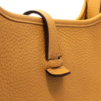 Hermes Shoulder Bag Evelyne 23 Taurillon Clemence Biscuit Gold — view 6