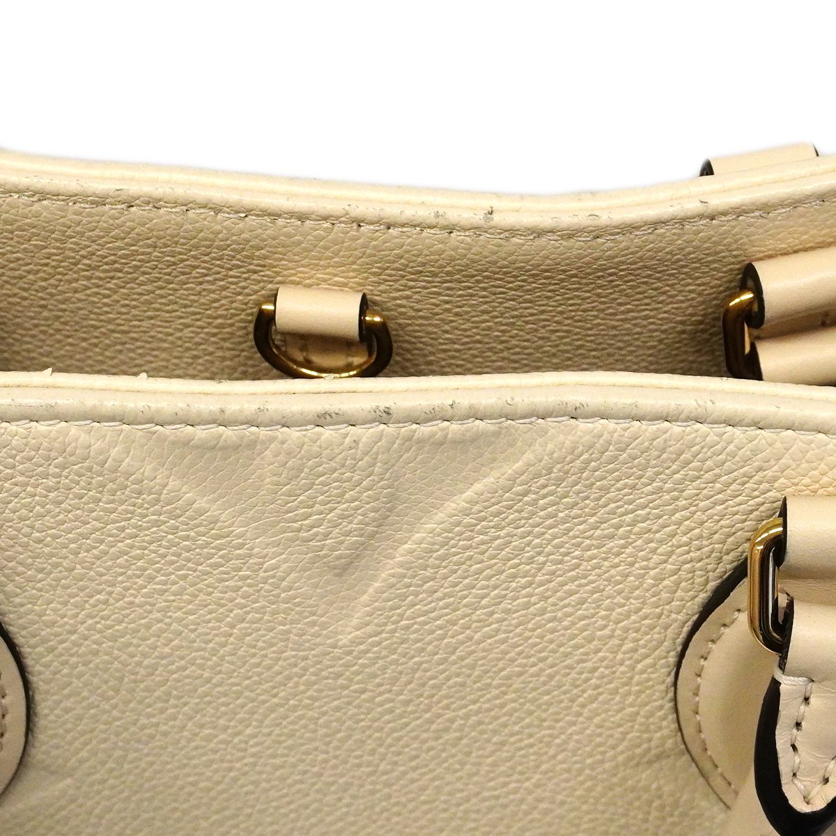 Louis Vuitton Tote Monogram Empreinte On The Go MM Cream 2-Way — view 8