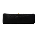 Chanel Shoulder Bag Quilted Lambskin Black Gold — view 3