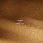 Hermes Handbag Picotin Lock PM Taurillon Clemence Tabac Camel Silver — view 5