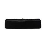 Chanel Shoulder Bag Quilted Leather Black Silver — view 3