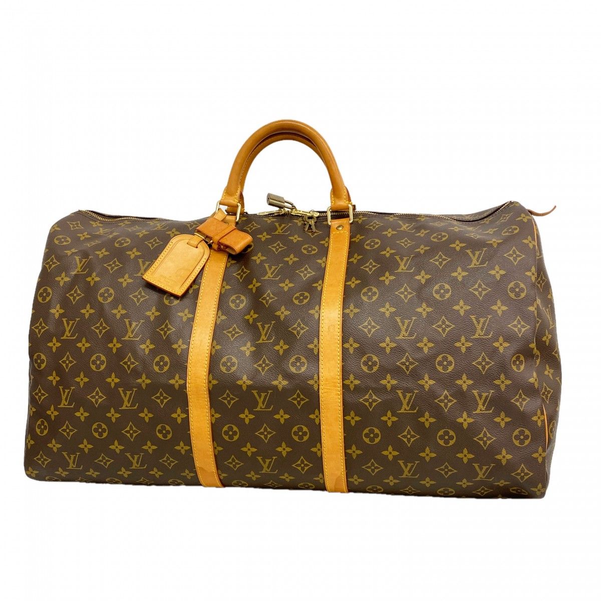 Louis Vuitton Boston Bag Monogram Keepall 60 Brown