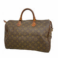 Louis Vuitton Handbag Monogram Speedy 35 Brown
