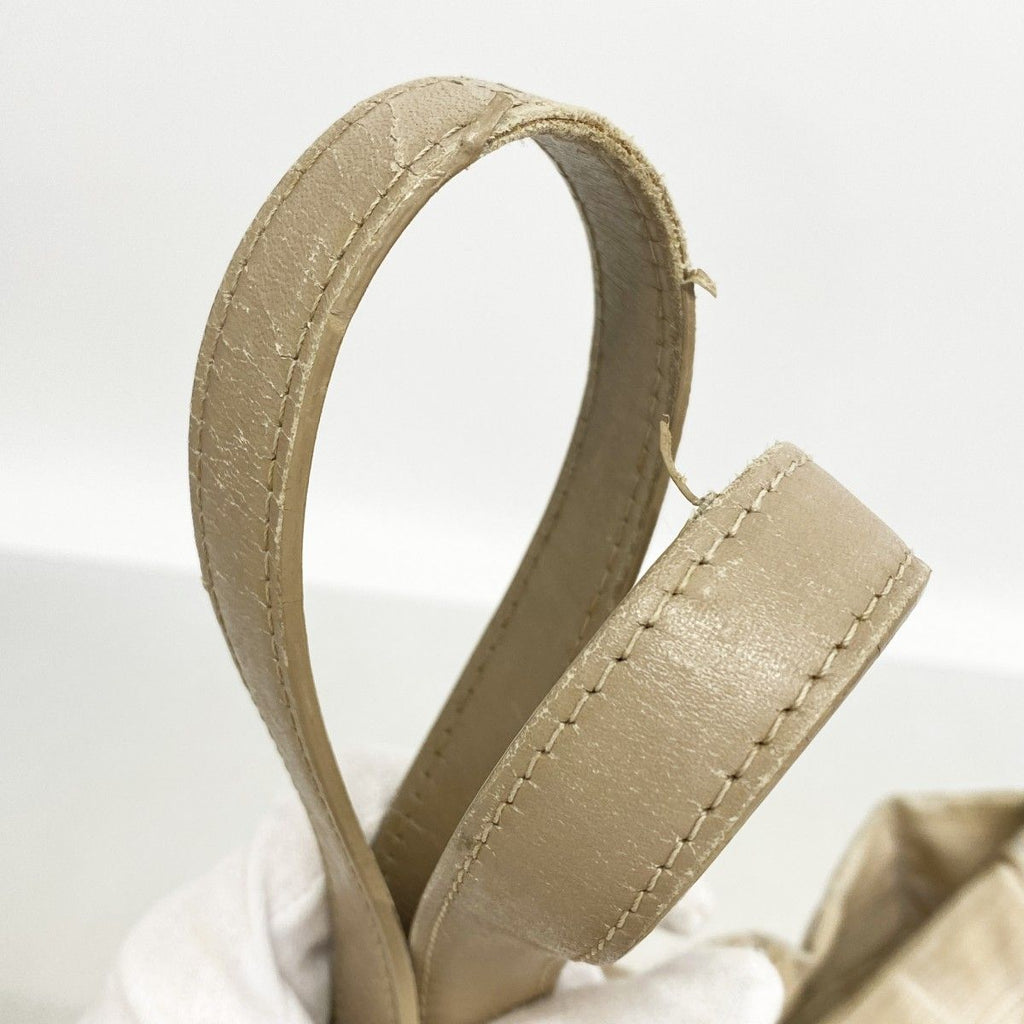 Chanel Tote New Travel Nylon Beige Champagne Gold — view 6