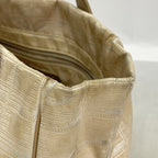 Chanel Tote New Travel Nylon Beige Champagne Gold — view 8