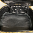 Chanel Vanity Bag Caviar Leather Black Gold — view 4