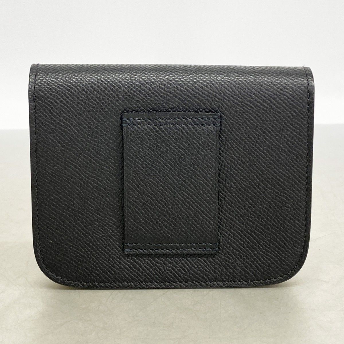 Hermes Wallet Constance Slim Veau Epsom Black Silver — view 7