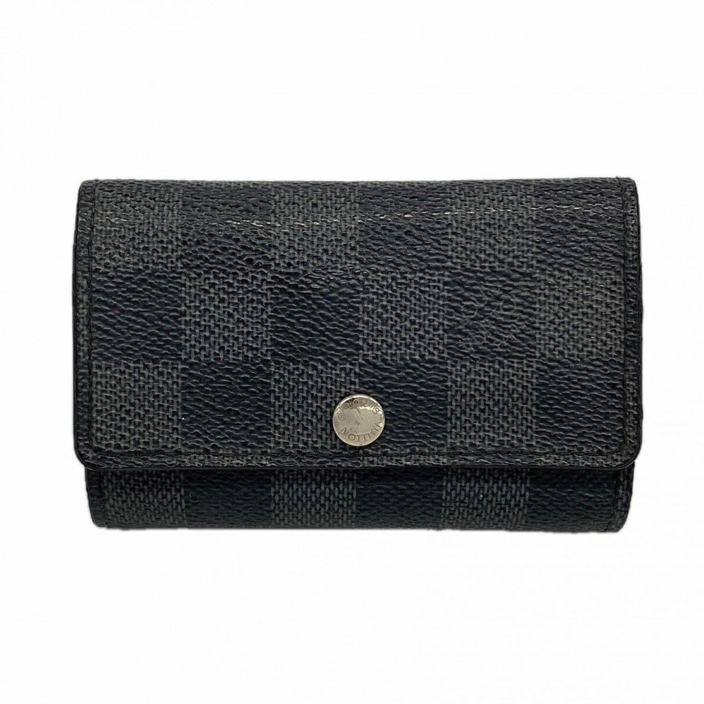 Louis Vuitton Key Case Damier Graphite Multicles 6 Black Key Holder
