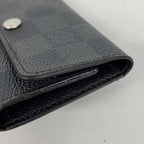 Louis Vuitton Key Case Damier Graphite Multicles 6 Black Key Holder — view 8