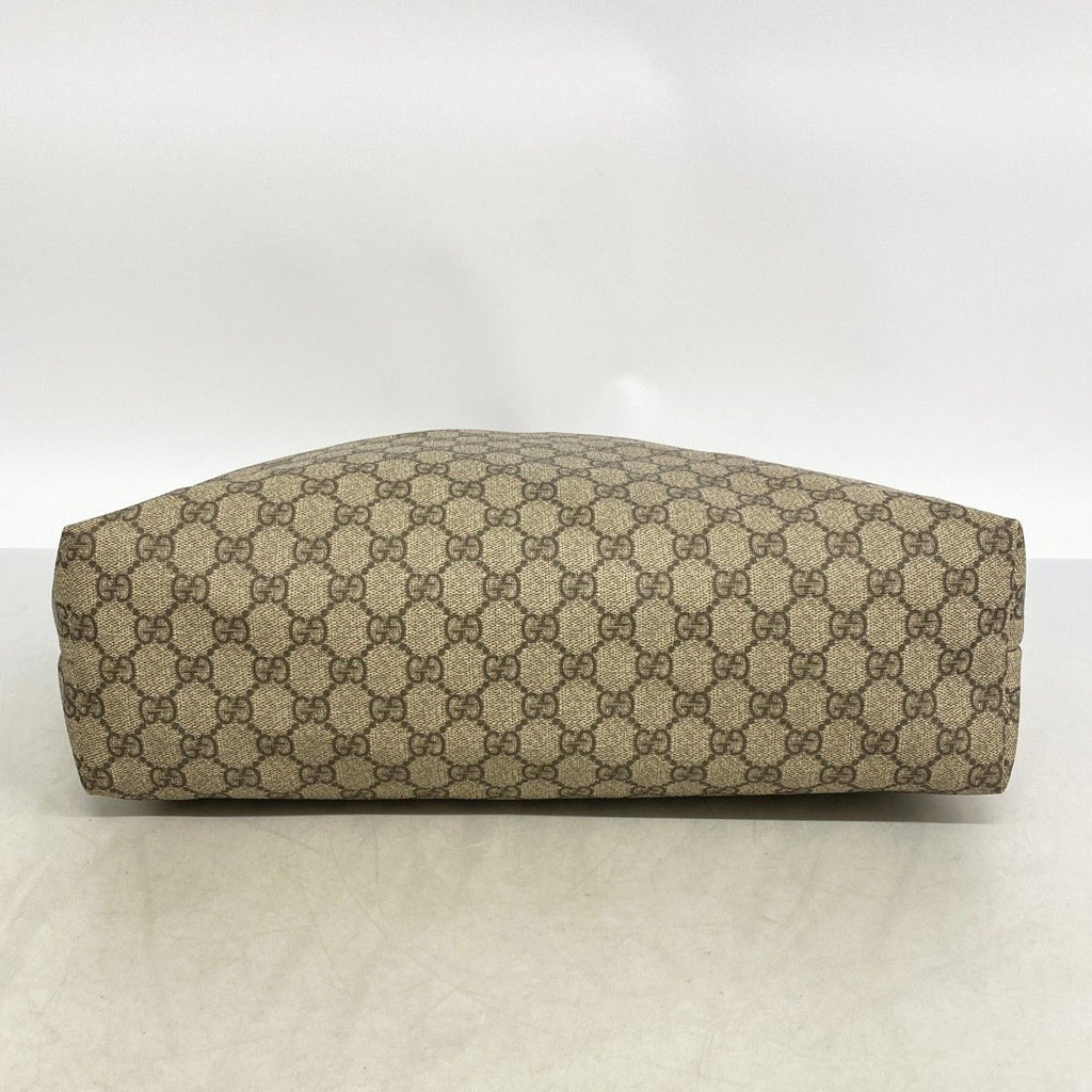 Gucci Tote GG Supreme Beige Brown Champagne Gold — view 3