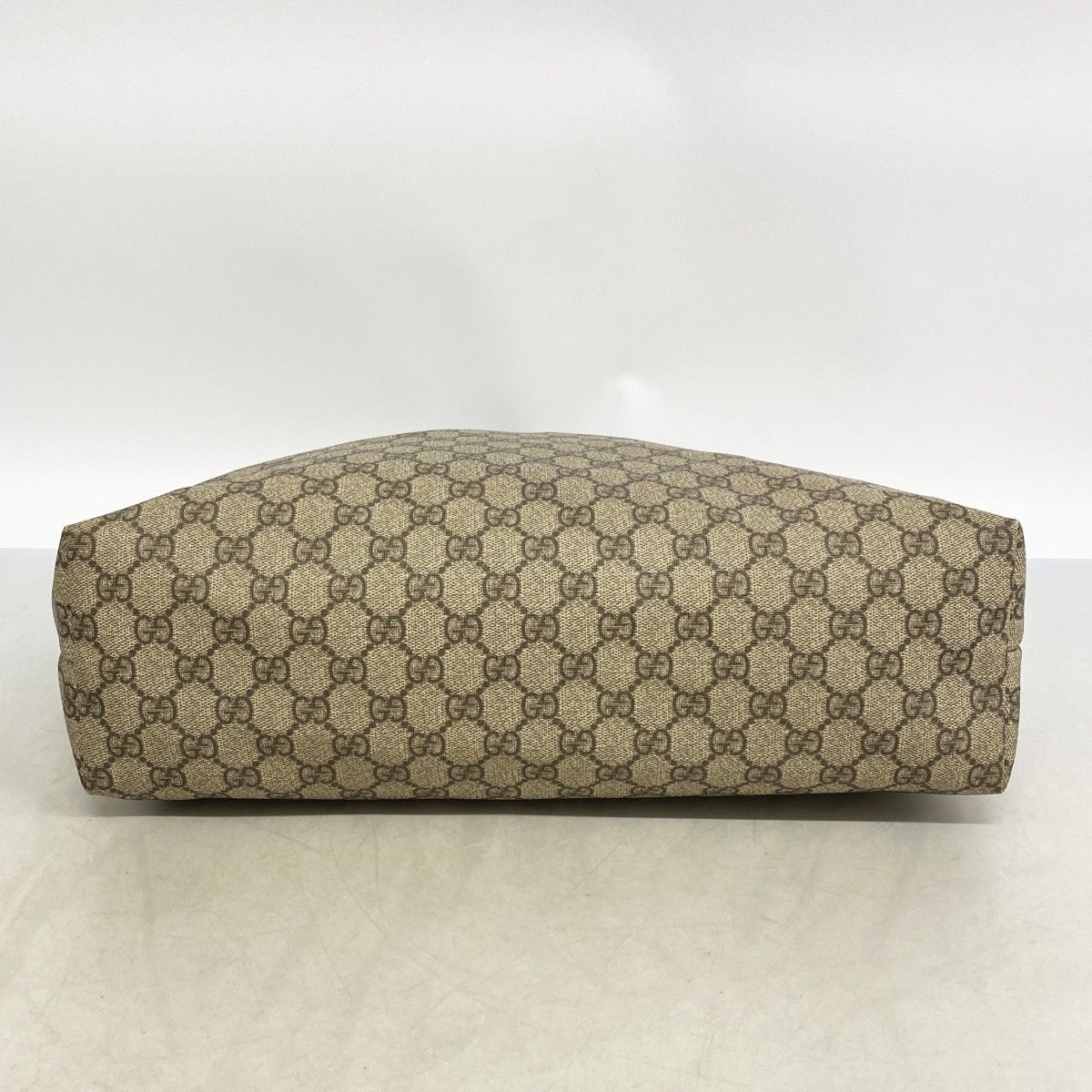 Gucci Tote GG Supreme Beige Brown Champagne Gold — view 3