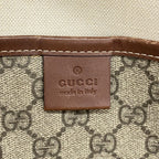 Gucci Tote GG Supreme Beige Brown Champagne Gold — view 5