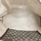 Gucci Tote GG Supreme Beige Brown Champagne Gold — view 4