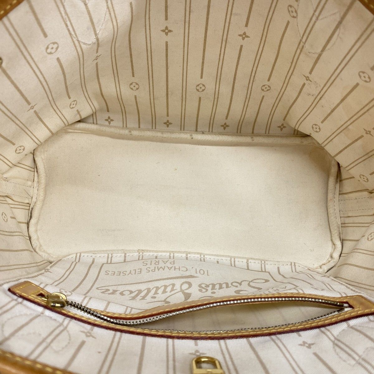 Louis Vuitton Tote Damier Azur Neverfull PM White — view 4
