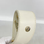 Dior Handbag Cannage Lady Leather White Champagne Gold 2-Way — view 9