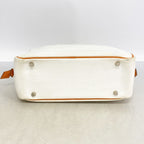 Hermes Handbag Plume 28 Veau Epsom White Orange Silver — view 3
