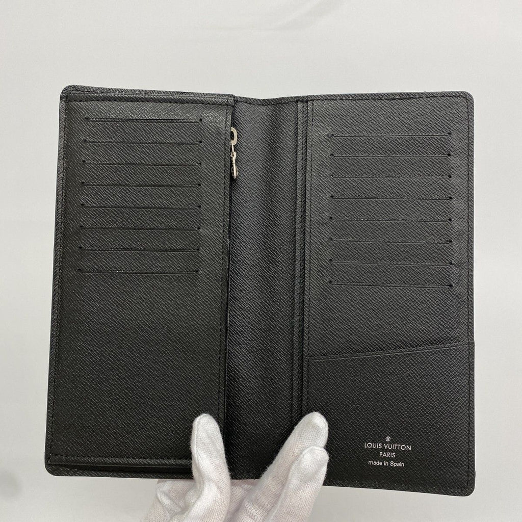 Louis Vuitton Wallet Epi Portefeuille Brazza Noir — view 3