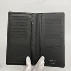 Louis Vuitton Wallet Epi Portefeuille Brazza Noir — view 3