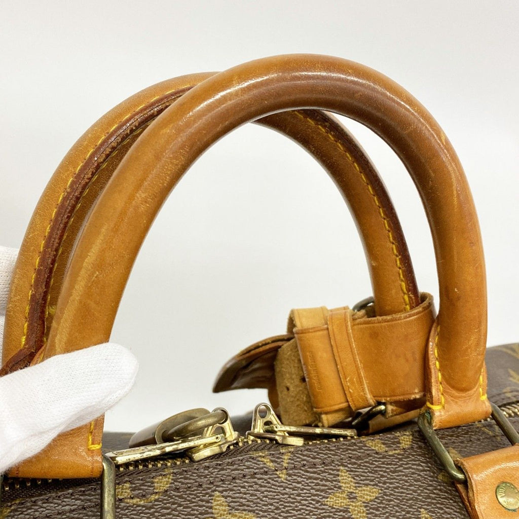 Louis Vuitton Boston Bag Monogram Keepall 55 Brown — view 6
