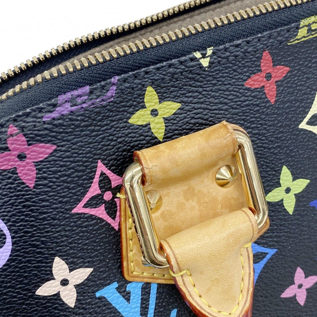 Louis Vuitton Handbag Monogram Multicolor Alma GM Noir — view 8
