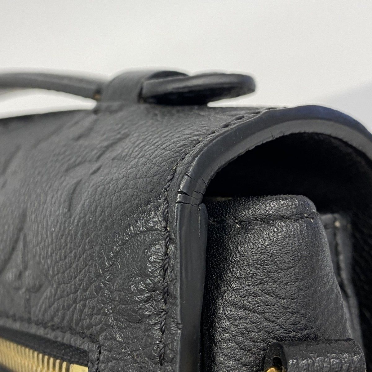 Louis Vuitton Handbag Monogram Empreinte Pochette Metis MM Noir 2-Way — view 6