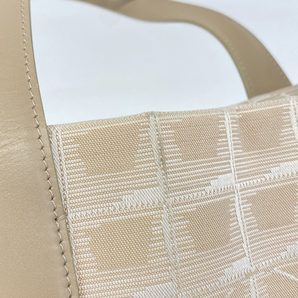 Chanel Tote New Travel Nylon Beige Champagne Gold — view 9