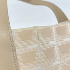 Chanel Tote New Travel Nylon Beige Champagne Gold — view 9