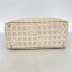 Chanel Tote New Travel Nylon Beige Champagne Gold — view 3