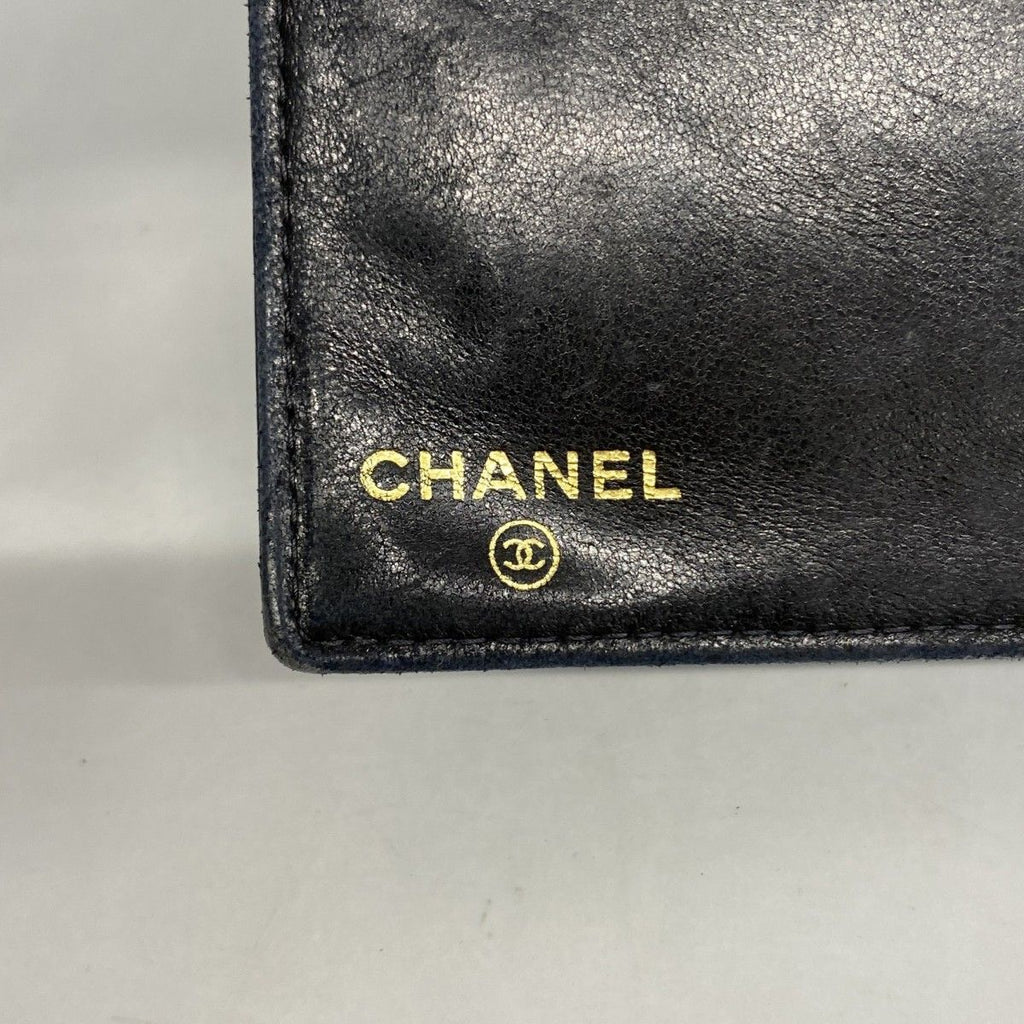 Chanel Wallet Caviar Leather Black Gold — view 4
