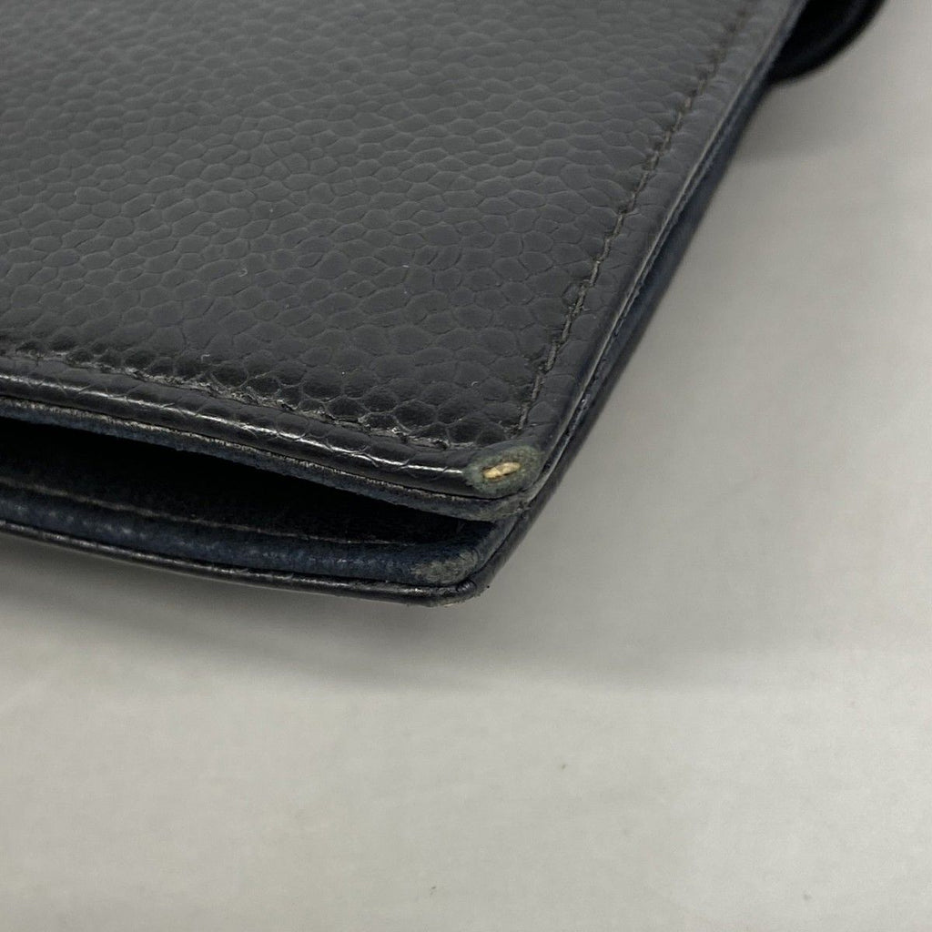 Chanel Wallet Caviar Leather Black Gold — view 5