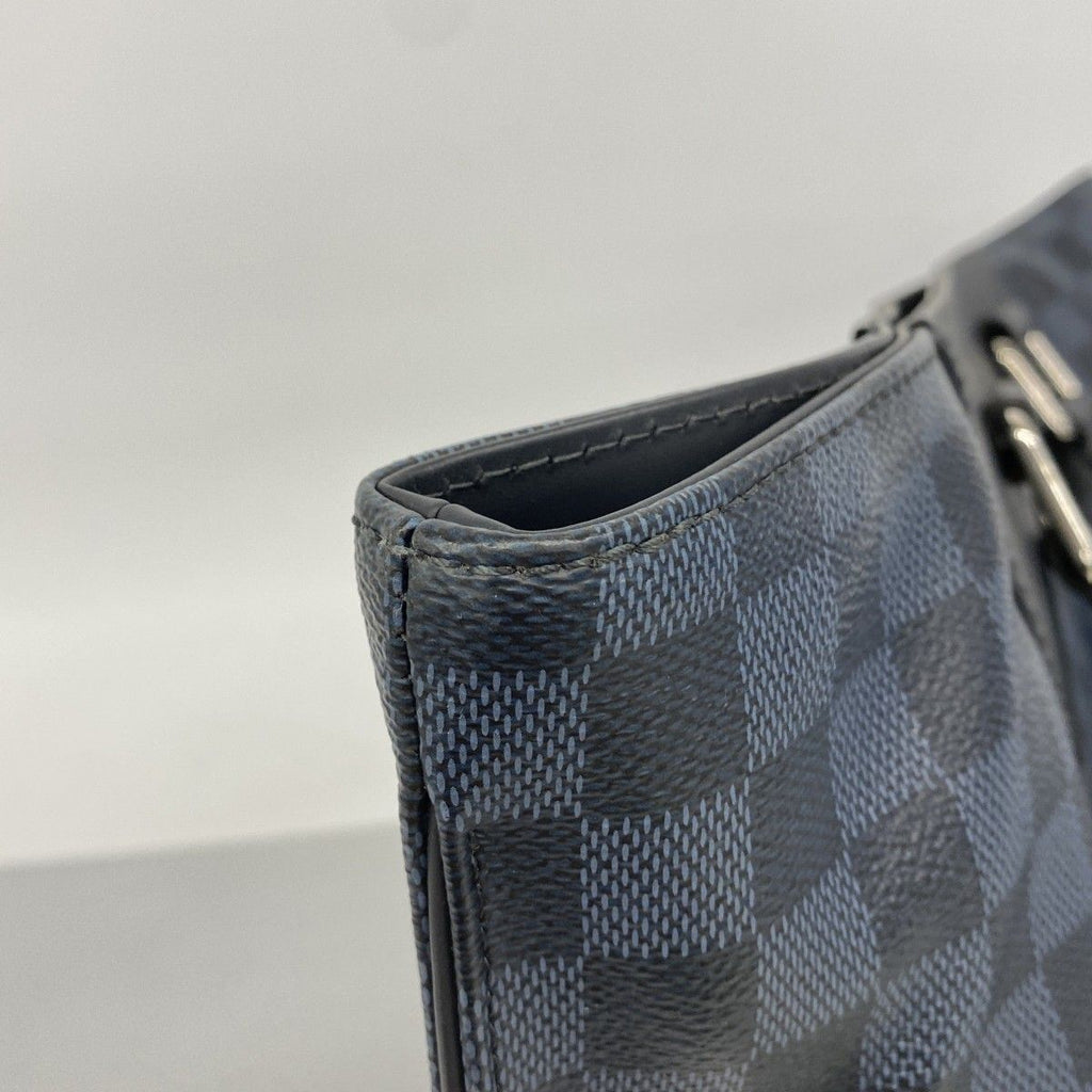 Louis Vuitton Tote Damier Cobalt Cabavoyage Ja Black Navy — view 7