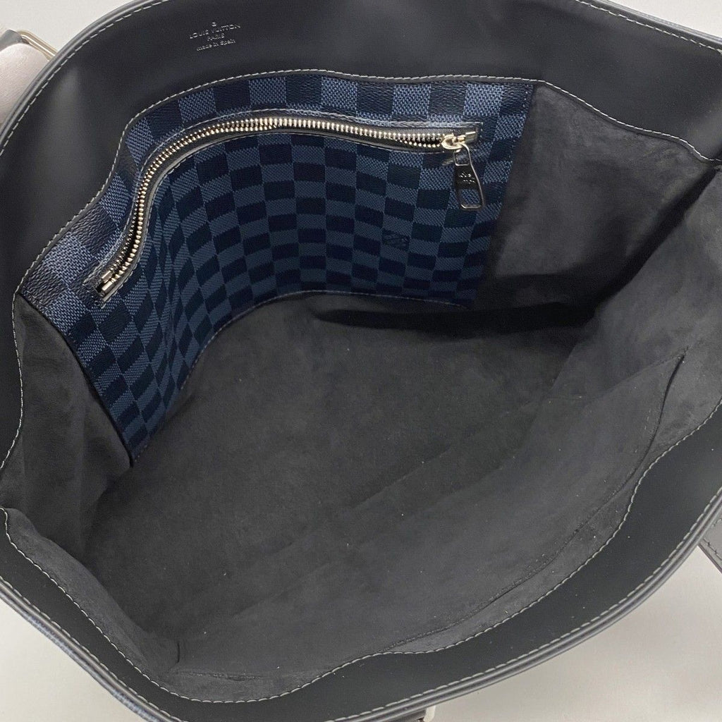 Louis Vuitton Tote Damier Cobalt Cabavoyage Ja Black Navy — view 4