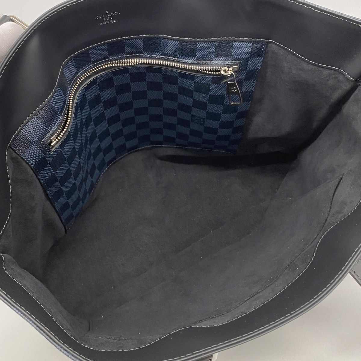 Louis Vuitton Tote Damier Cobalt Cabavoyage Ja Black Navy — view 4