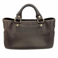 Celine Handbag Boogie Bag Leather Brown Silver