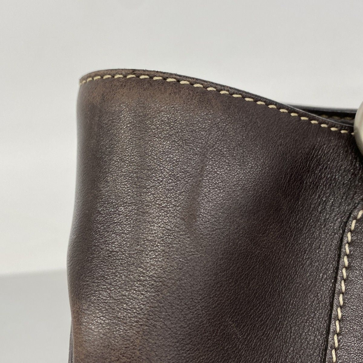 Celine Handbag Boogie Bag Leather Brown Silver — view 9