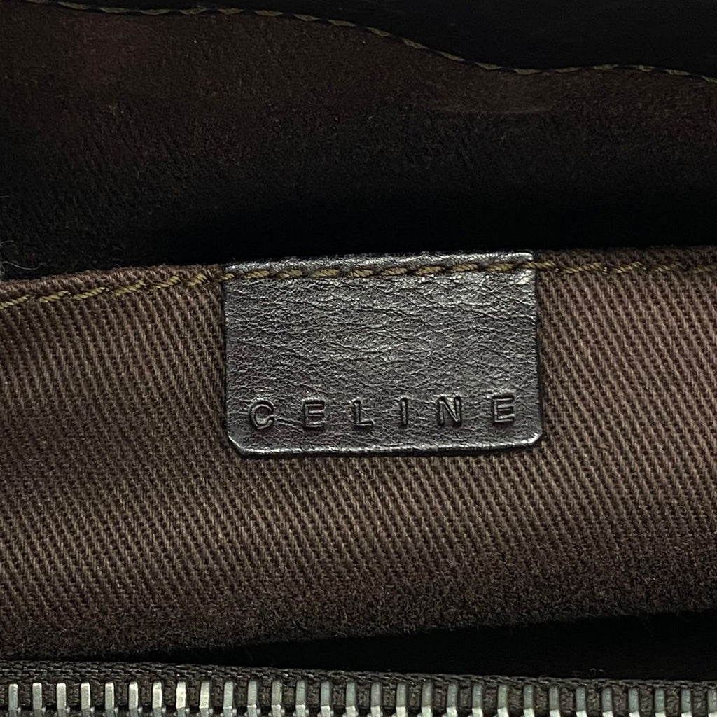 Celine Handbag Boogie Bag Leather Brown Silver — view 5