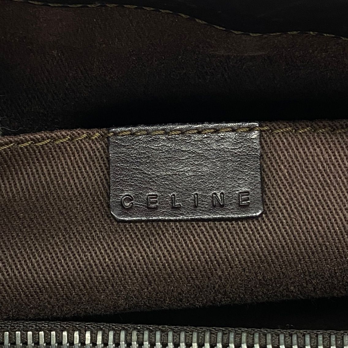 Celine Handbag Boogie Bag Leather Brown Silver — view 5