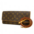Louis Vuitton Shoulder Bag Monogram Pochette Twin GM Brown