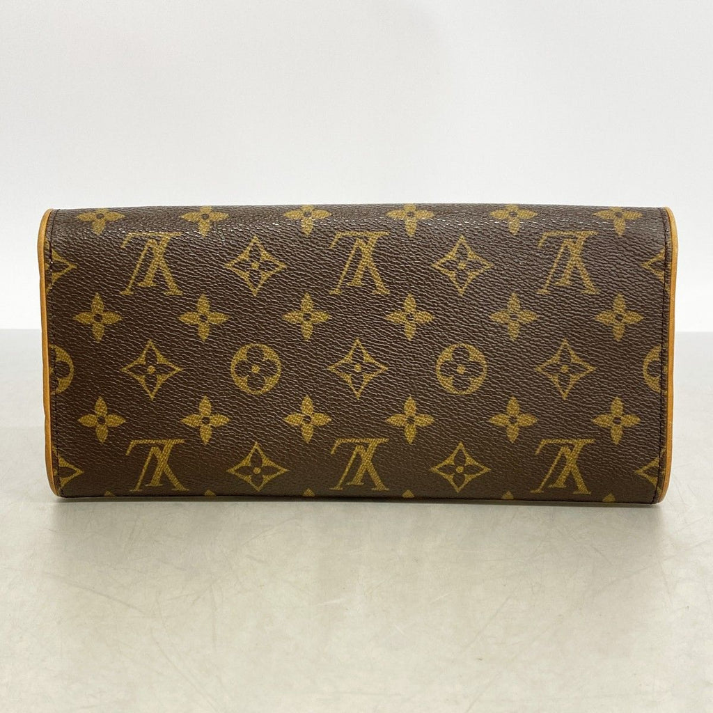 Louis Vuitton Shoulder Bag Monogram Pochette Twin GM Brown — view 9