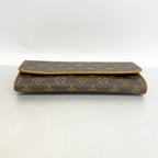 Louis Vuitton Shoulder Bag Monogram Pochette Twin GM Brown — view 3