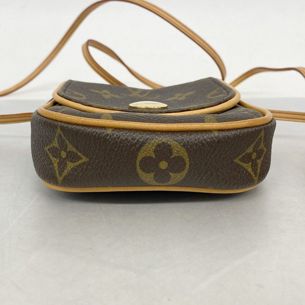Louis Vuitton Shoulder Bag Monogram Pochette Cancun Brown — view 3