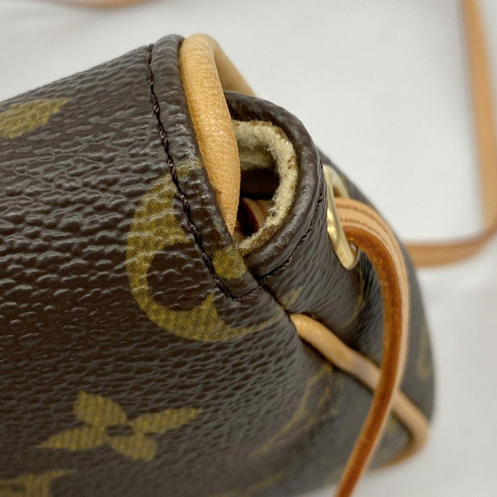 Louis Vuitton Shoulder Bag Monogram Pochette Cancun Brown — view 6