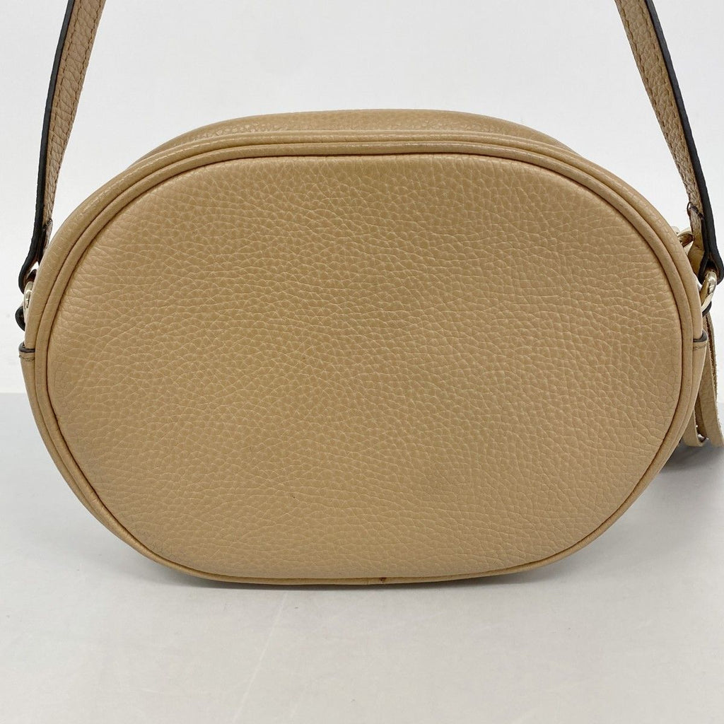 Gucci Shoulder Bag Soho Leather Beige Champagne Gold — view 8