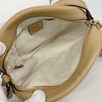 Gucci Shoulder Bag Soho Leather Beige Champagne Gold — view 4