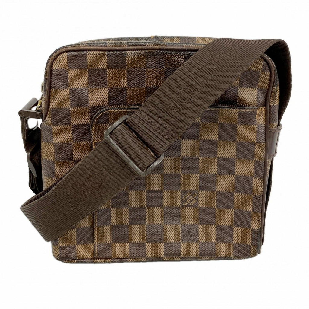 Louis Vuitton Shoulder Bag Damier Olaf PM Brown Ebene