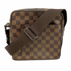 Louis Vuitton Shoulder Bag Damier Olaf PM Brown Ebene