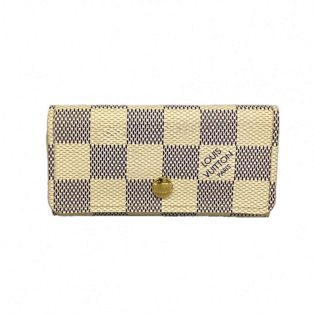 Louis Vuitton Key Case Damier Azur Multicles 4 White Key Holder
