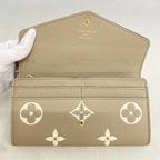 Louis Vuitton Wallet Monogram Empreinte Bicolor Portefeuille Sarah NM Tourterell — view 7