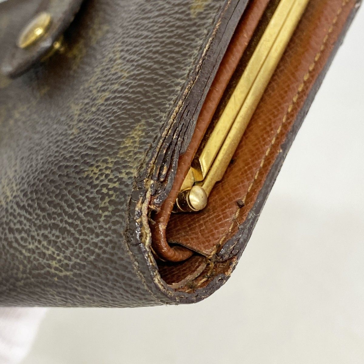 Louis Vuitton Wallet Monogram Porte-Monnaie Vier Viennois Brown — view 5