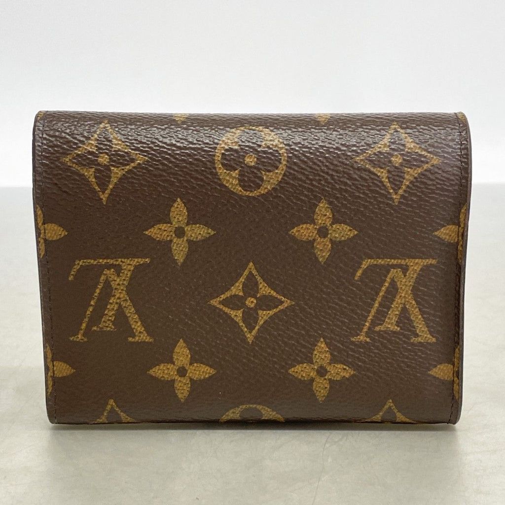 Louis Vuitton Trifold Wallet Monogram Portefeuille Victorine Brown Fuchsia — view 8